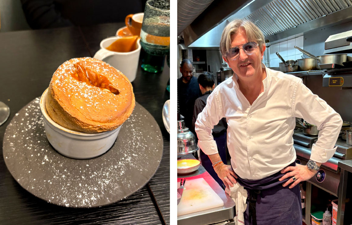 Coufflé caramel, le chef Philippe Excoffier