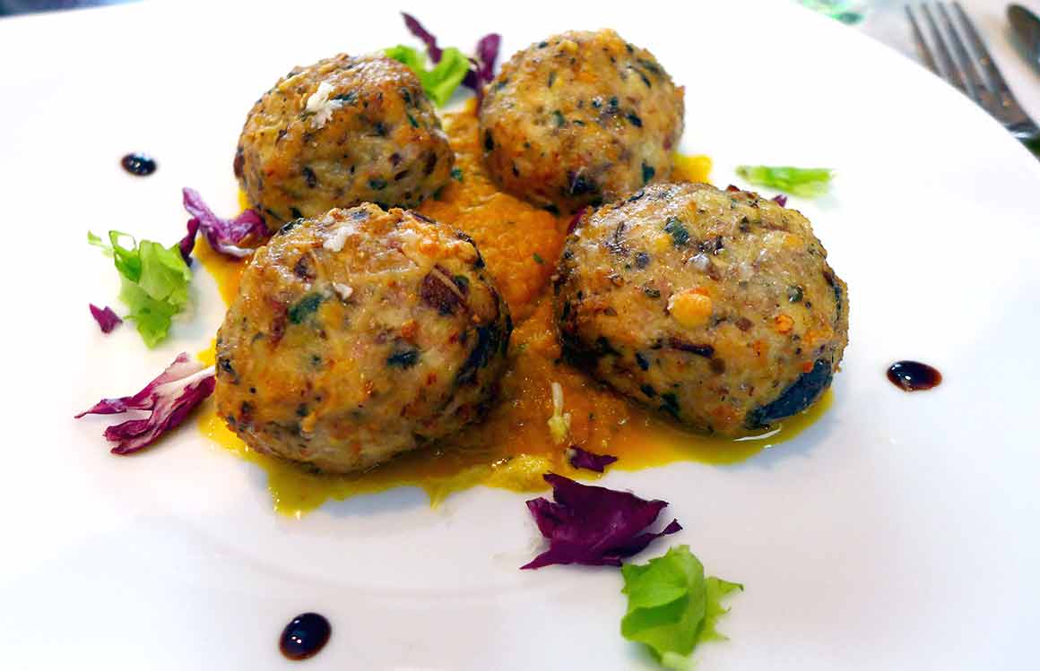 Restaurant Machiavel, polpette bianche