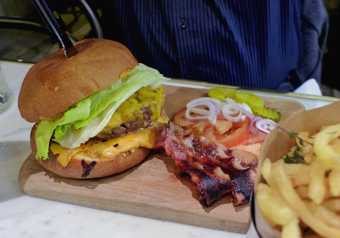 Restaurant Marlon, burger et bacon