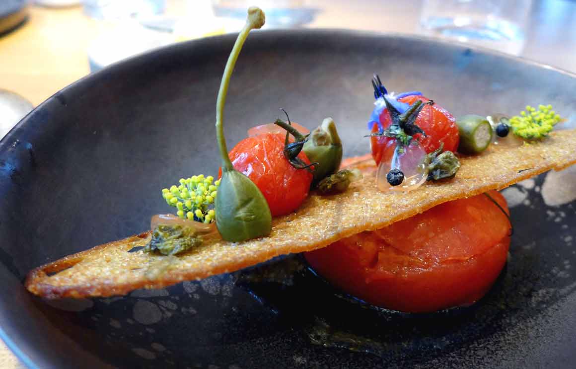 Restaurant ANONA, La tomate farcie à la tomate