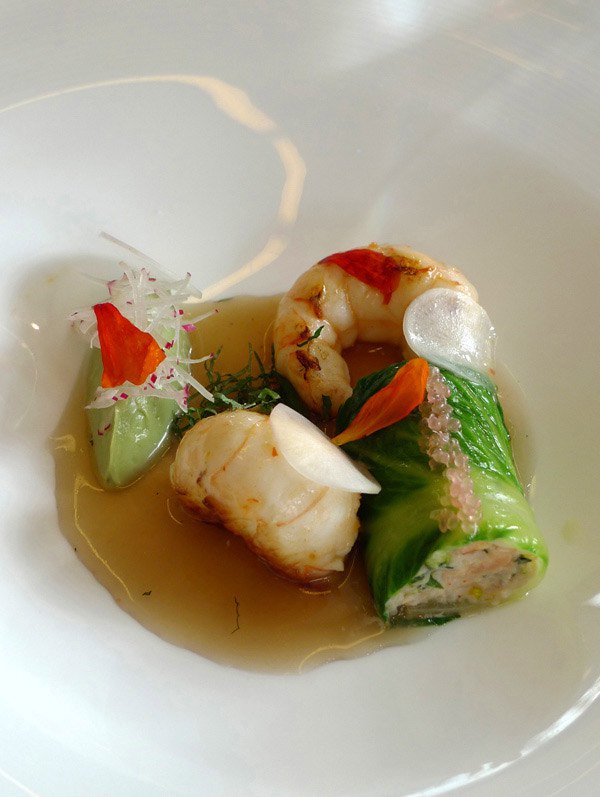 Restaurant Antoine, Le tourteau et langoustines bretonnes