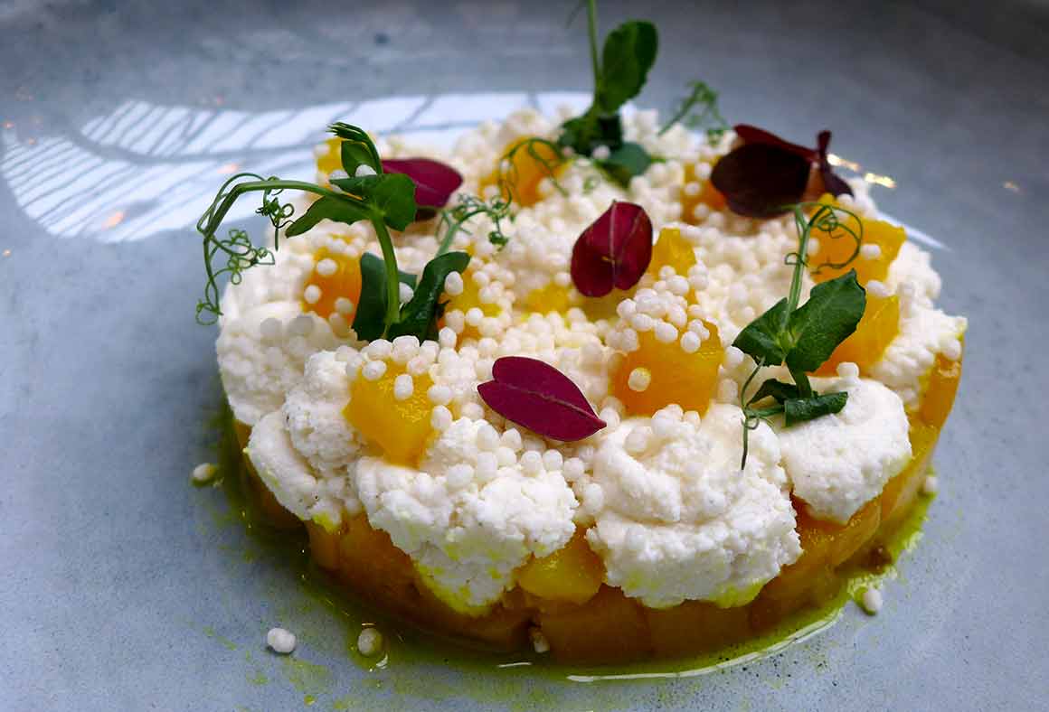 Restaurant Artcurial Sense Eat : Ricotta e Pere