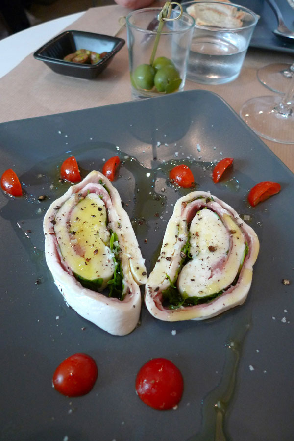 Restaurant Assaporare, Le rotolo di mozzarella 