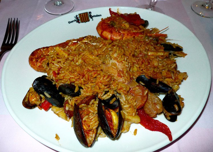 Restaurant Au Derrick Catalan, Paëlla Catalane