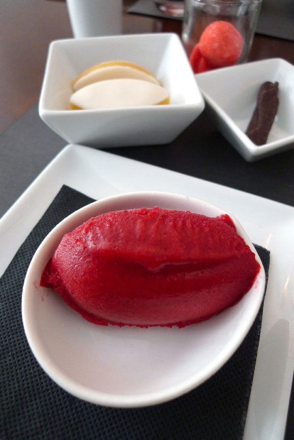 Restaurant Au Gourmand : Sorbet griotte