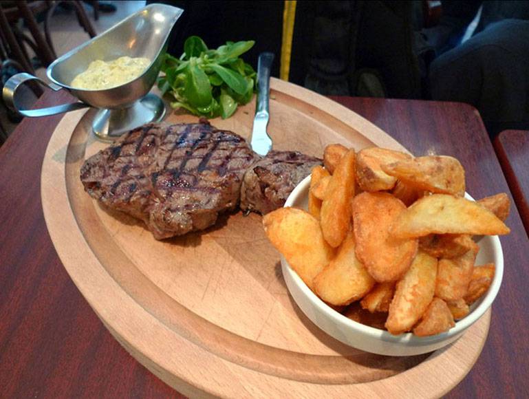 Brasserie Au Métro, La côte de boeuf grillée béarnaise