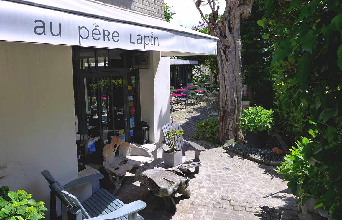 Restaurant AU PERE LAPIN : La terrasse jardin