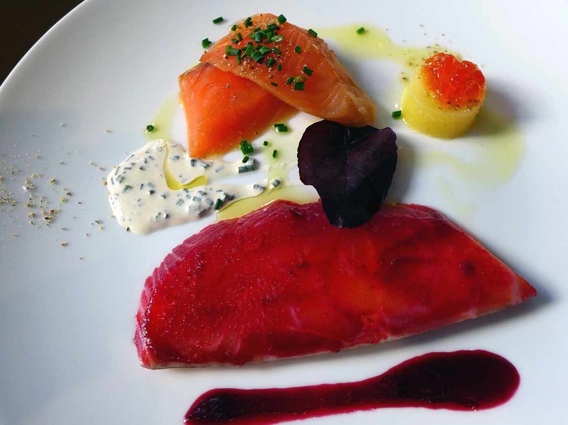 Restaurant Aux Amis : Duo de saumons
