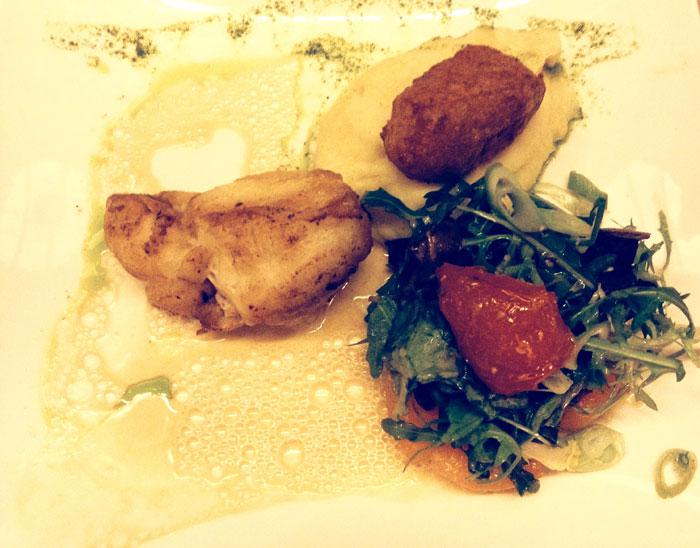 Restaurant Axuria, Lotte salade pomme de terre