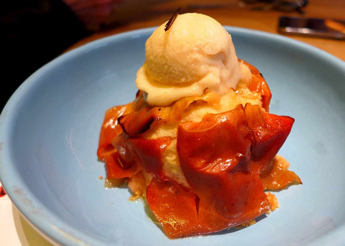 Bistrot de Marius, Pomme au four et sorbet au coing