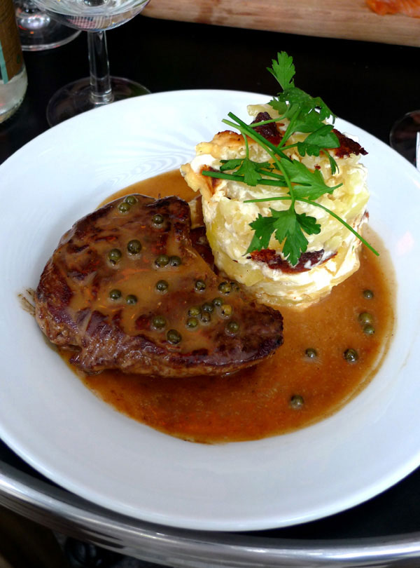 Bistrot Valois, filet de bœuf charolais sauce