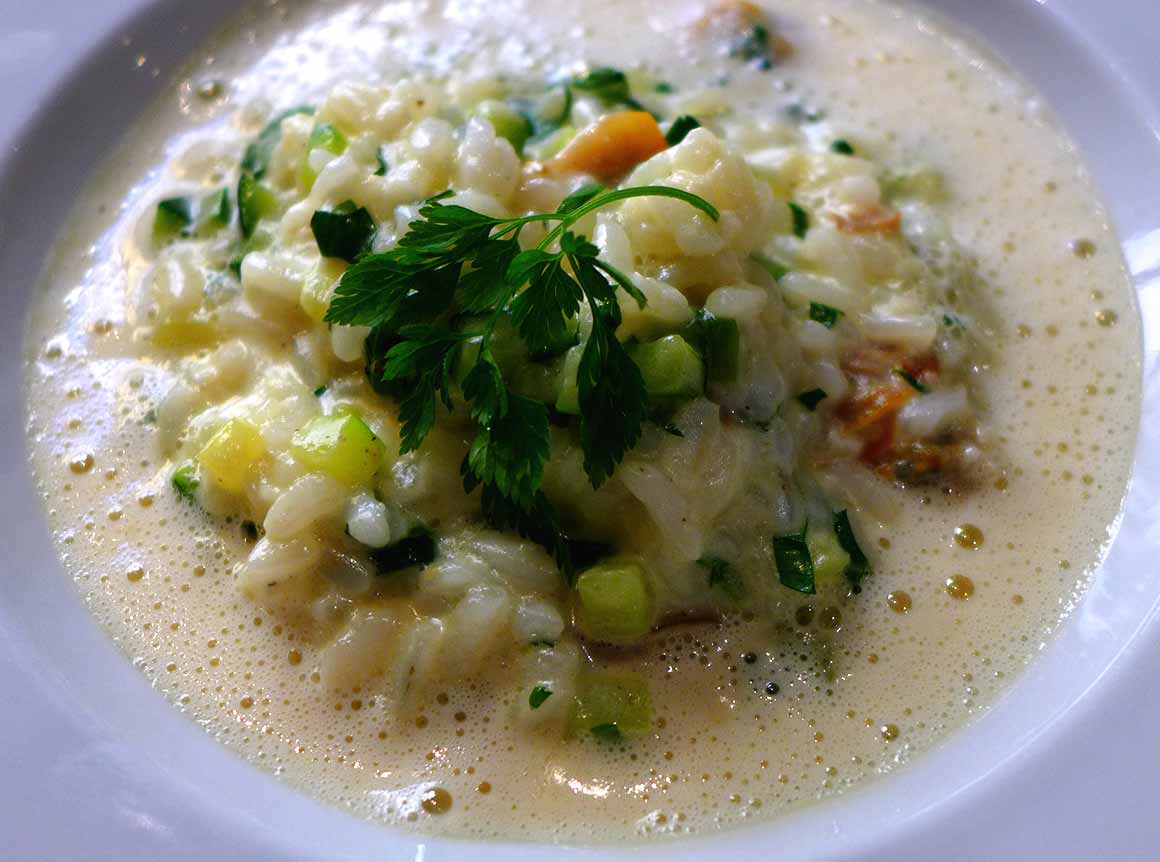 24 Le Restaurant : Risotto aux coques et courgettes