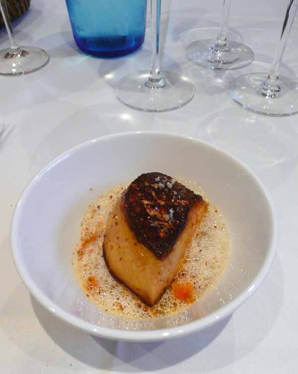 Le Restaurant Caïus, Le foie gras de canard des Landes au sautoir 