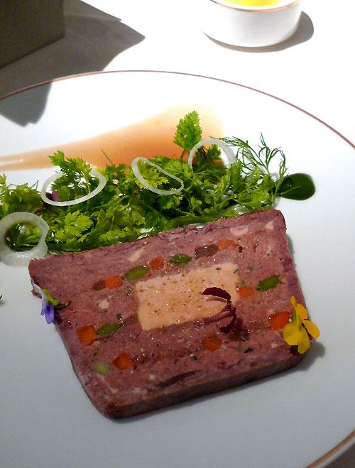 Restaurant Mandarin Oriental, boeuf au foie gras