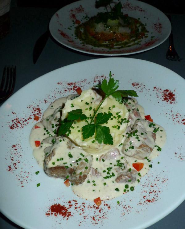 Restaurant Carte sur Table, blanquette de veau