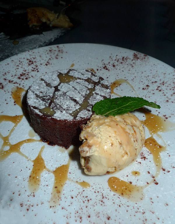 Restaurant Carte sur Table, fondant au chocolat