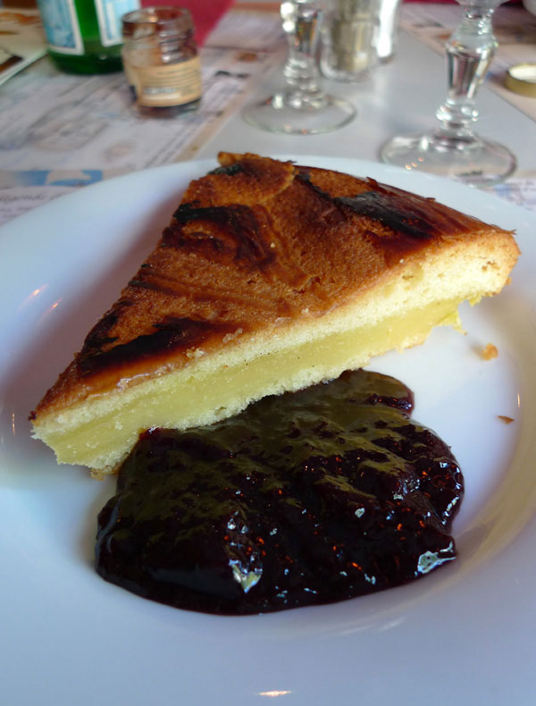 Restaurant Chez Papa, gâteau basque