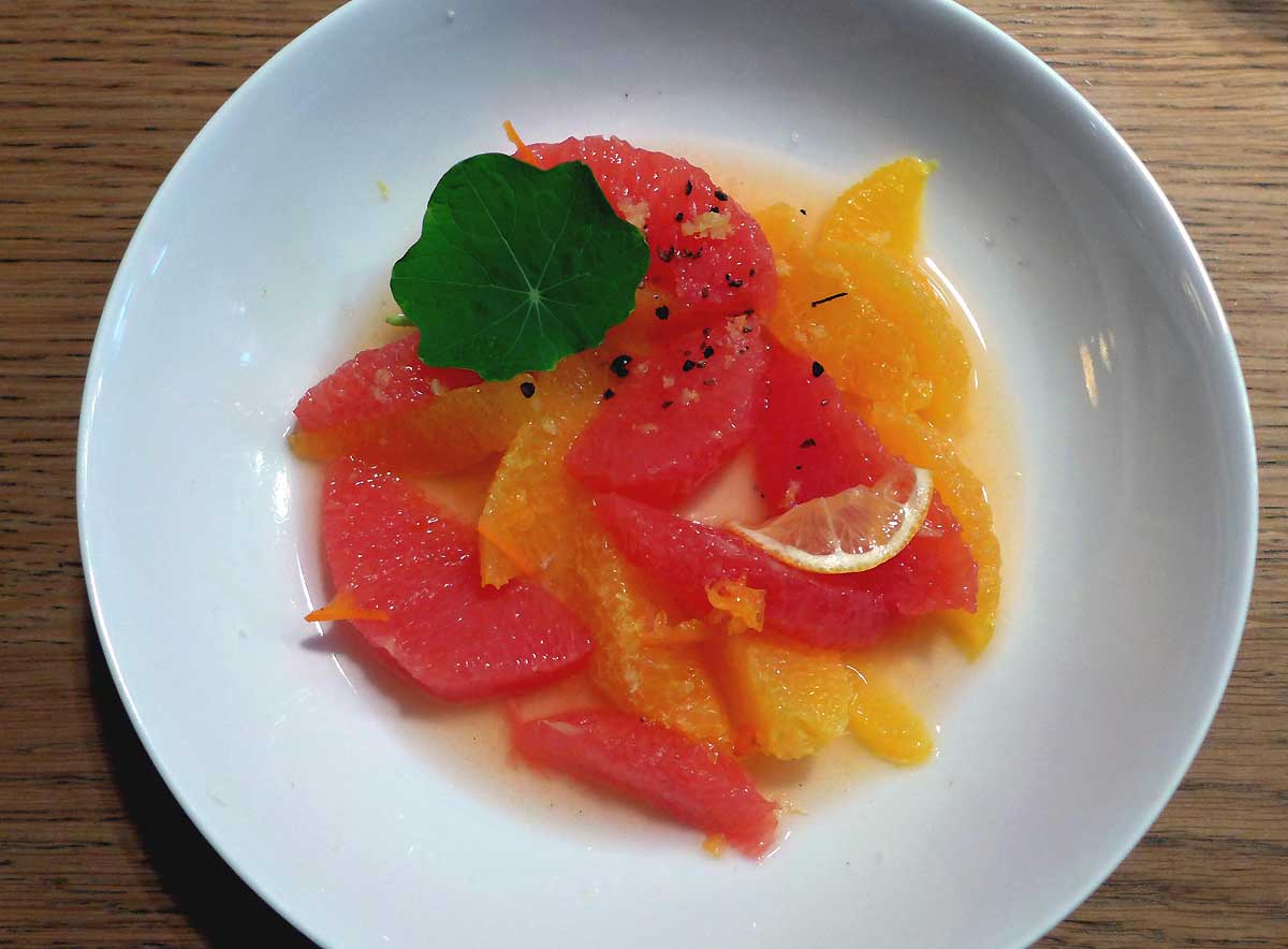 Restaurant Claude Colliot : Salade d'agrumes