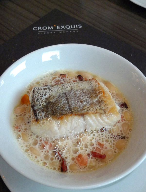 Restaurant Crom' Exquis : Merlu aux haricots de Paimpol