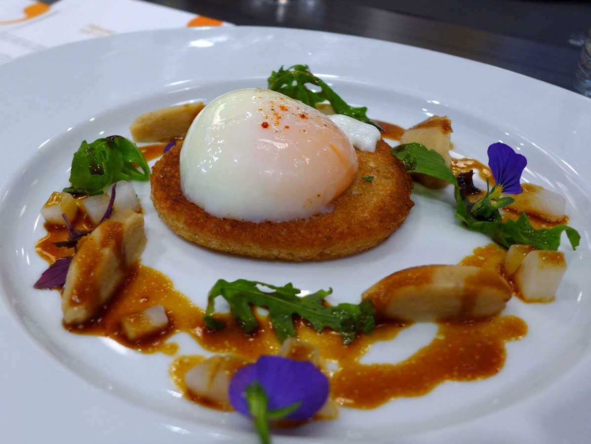 Restaurant Crom'Exquis : Oeuf parfait aux cèpes