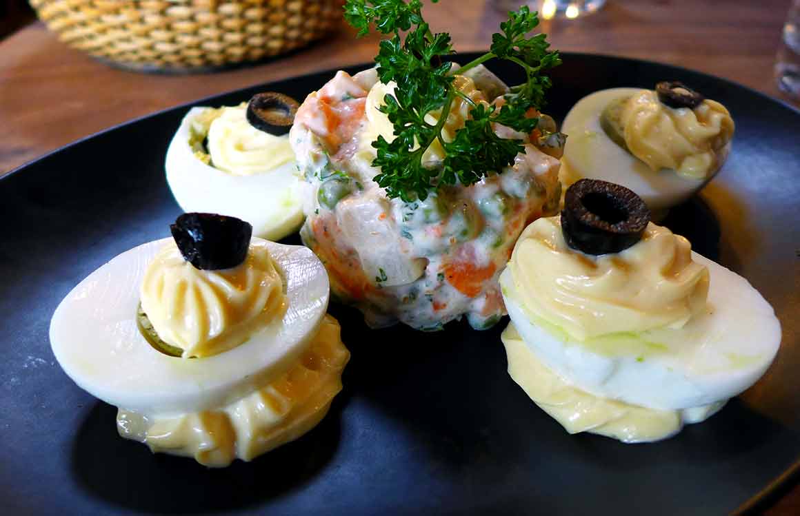 Brasserie Le Balthazar : Œufs mayonnaise et macédoine