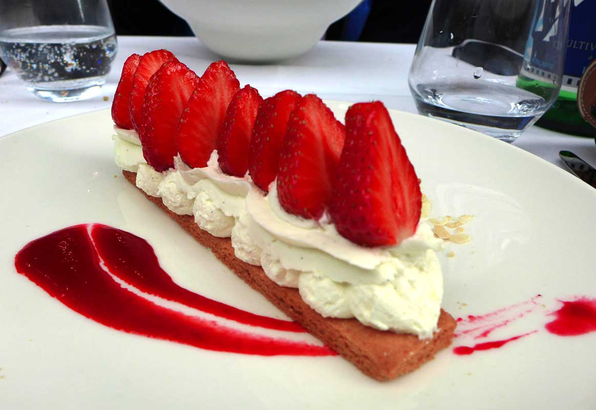 Restaurant La Gare, Tarte sablée aux fraises