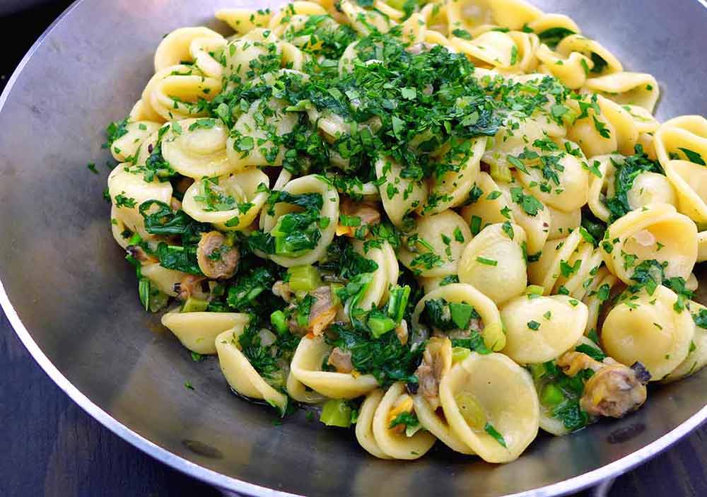 Restaurant SELLAE, Orchiette avec palourdes et Cime Di Rapa