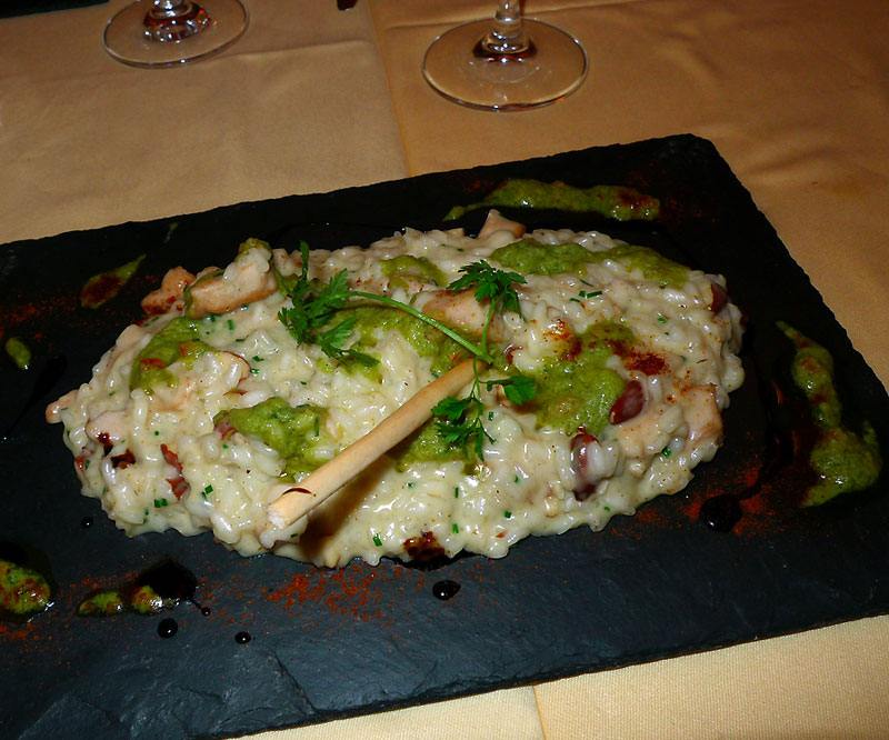 Restaurant Bellini, Le risotto aux cèpes