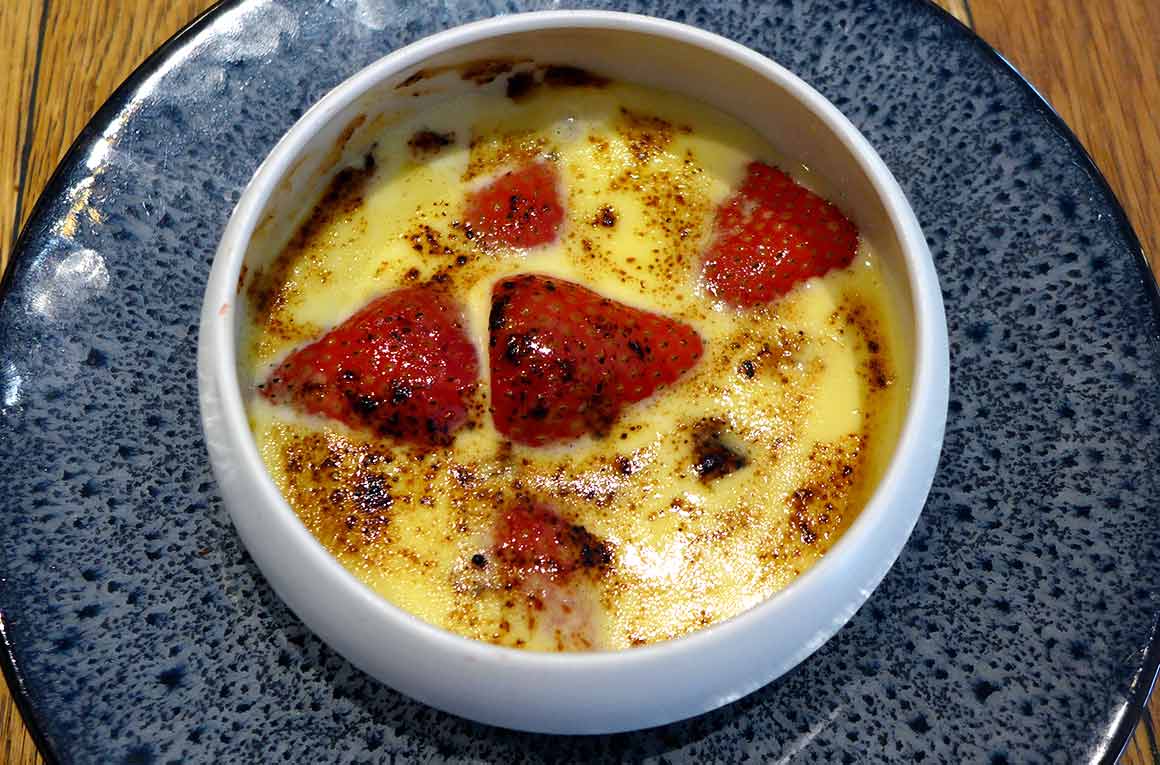 Restaurant Monsieur Poirot, Gratin de fraises