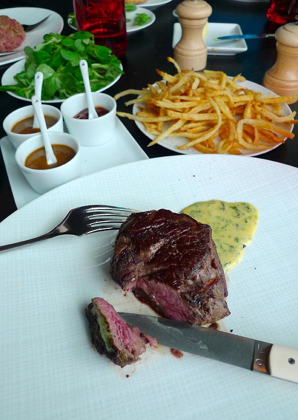 Restaurant Drugstore Steakhouse Publicis : Filet de bœuf Aubrac