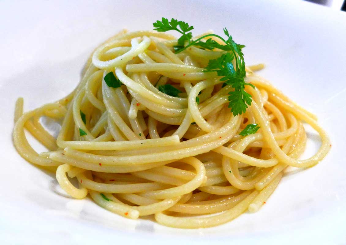 Restaurant Emporio Armani Caffè : Spaghetti avec ail huile piment
