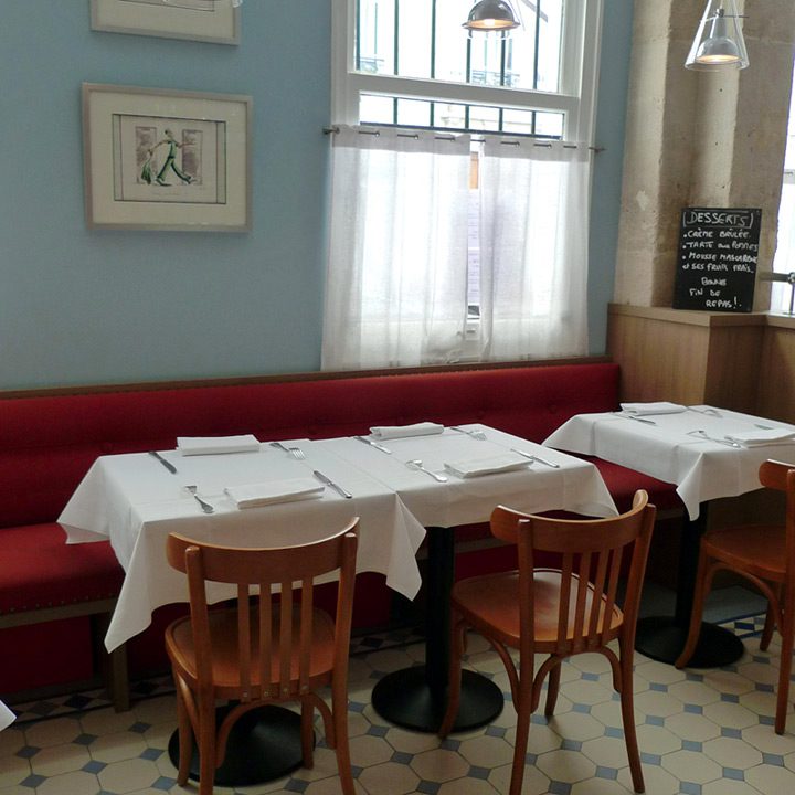 Restaurant Firmin Le Barbier, décoration élégante  