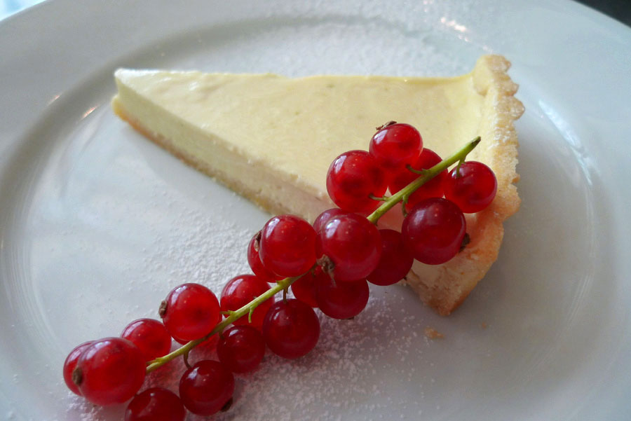 Restaurant Fish La Boissonnerie, tarte au citron vert et chocolat blanc