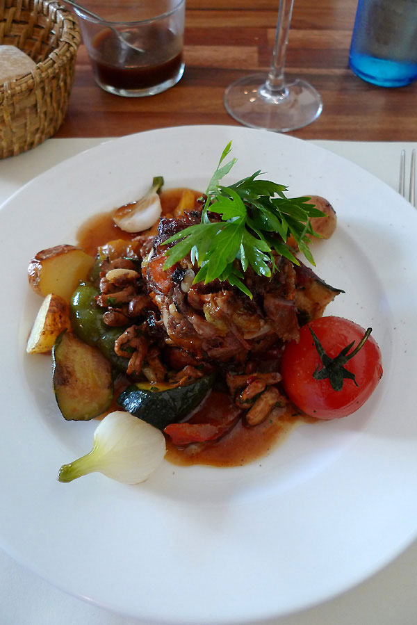 Restaurant Fleur de Sel, fondant d'agneau