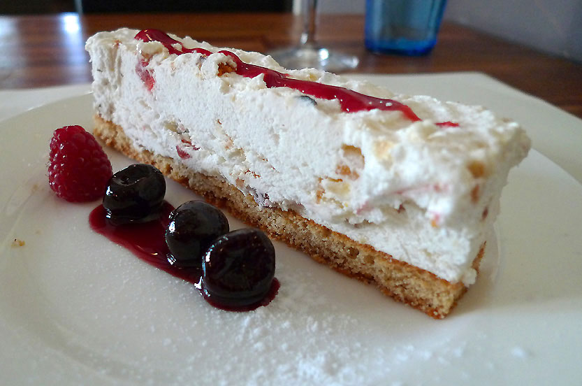 Restaurant Fleur de Sel, nougat glacé