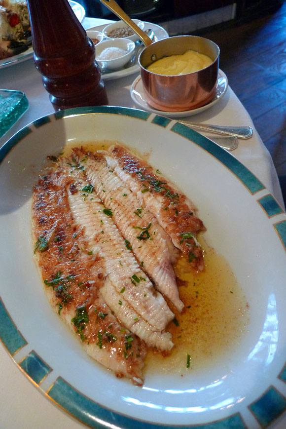 Restaurant Garnier, sole meunière aux citrons confits