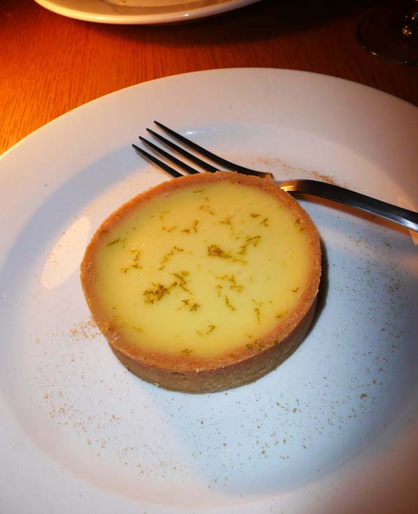 Restaurant Glou, tarte au citron de Jacques Genin