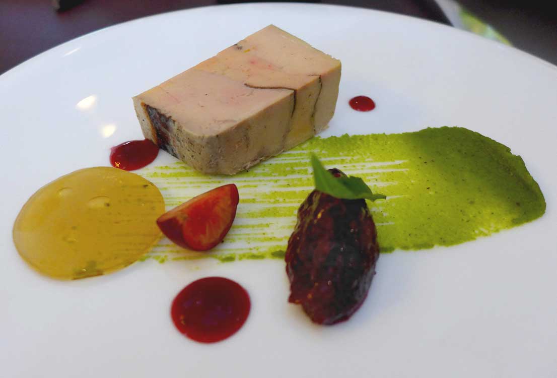 Restaurant Hélène Darroze, foie gras de canard