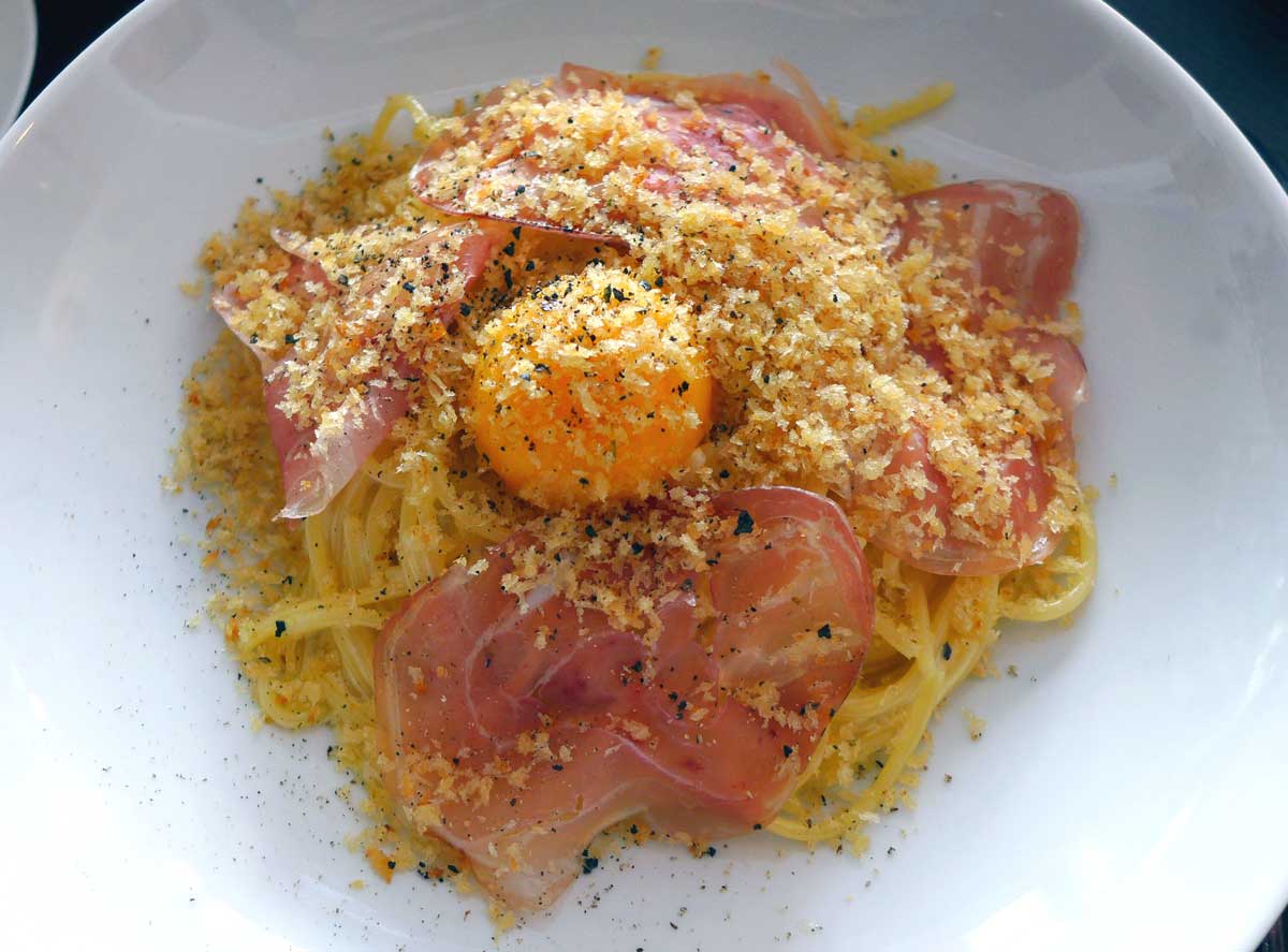 Restaurant Ida, Spaghettoni carbonara
