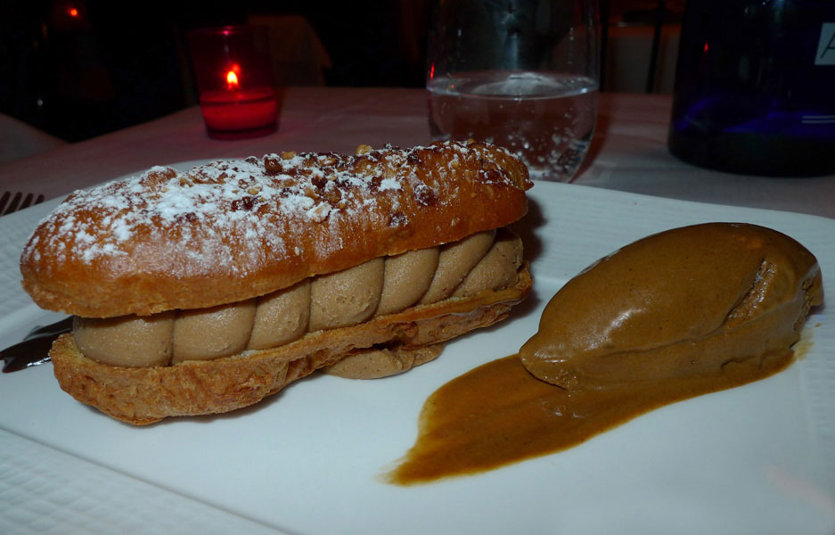 Restaurant Invictus, paris-brest et glace expresso