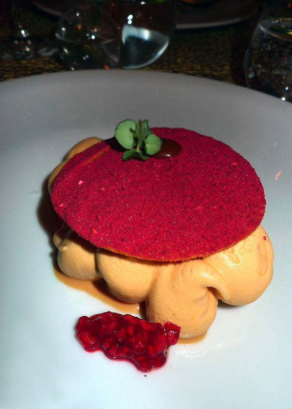 Restaurant Konfidentiel, crêpe avec sorbet banane