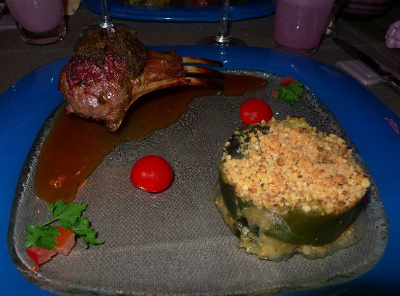 Restaurant L’Envue, carré d’agneau