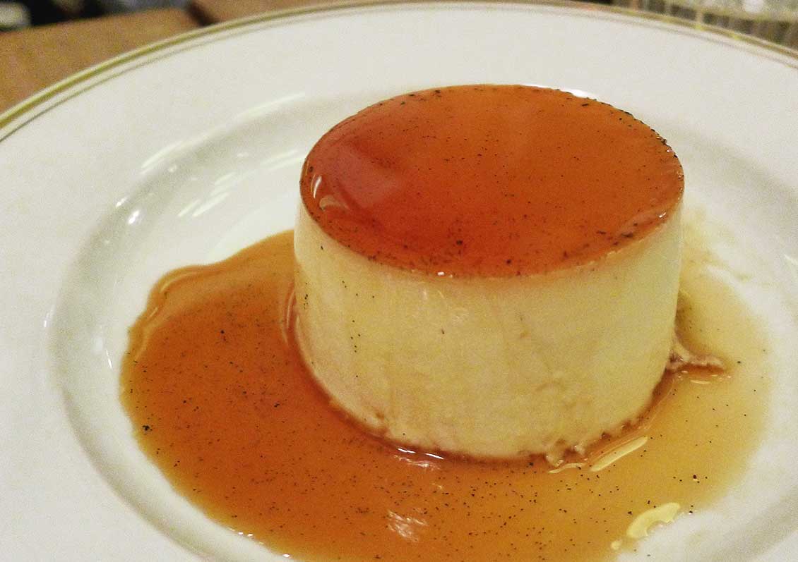 Restaurant LA BOURSE ET LA VIE, crème caramel