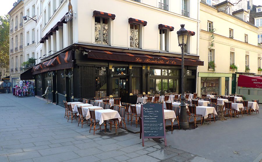 Restaurant La Bouteille d'Or, le restaurant sur le quai