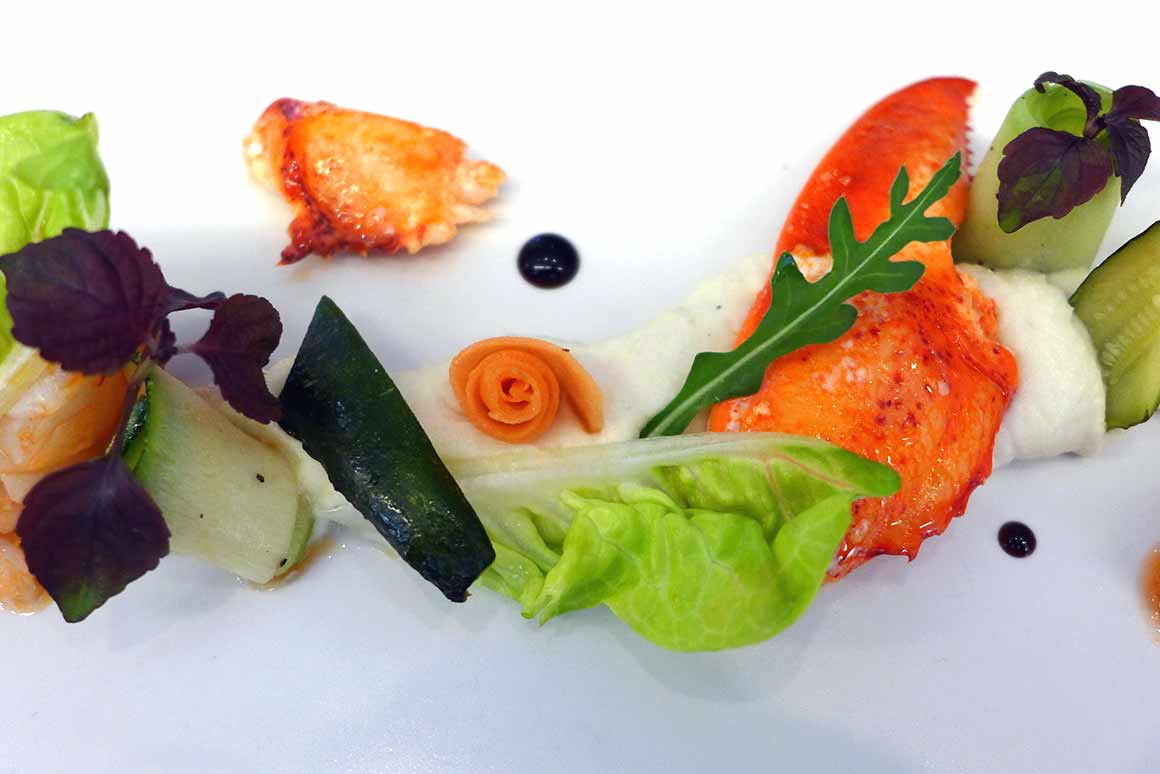 Restaurant La Cuisine de l’E7, Homard bleu avec légumes croquants