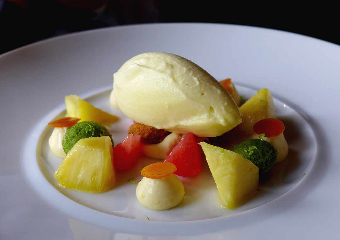 Restaurant La Fourchette du Printemps, Sorbet ananas