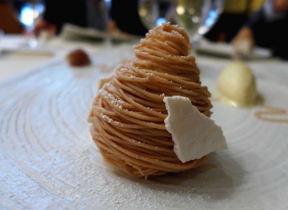 Restaurant La Galerie du George V : Mont-Blanc châtaigne