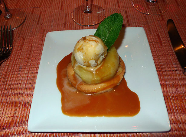 Restaurant La Grande Ourse, Le sablé croustillant et glace vanille
