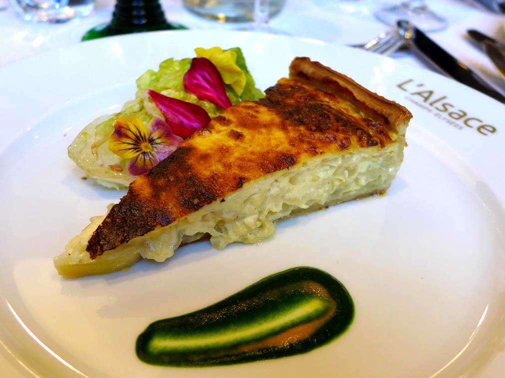 Restaurant L’ALSACE, tarte à l'oignon 