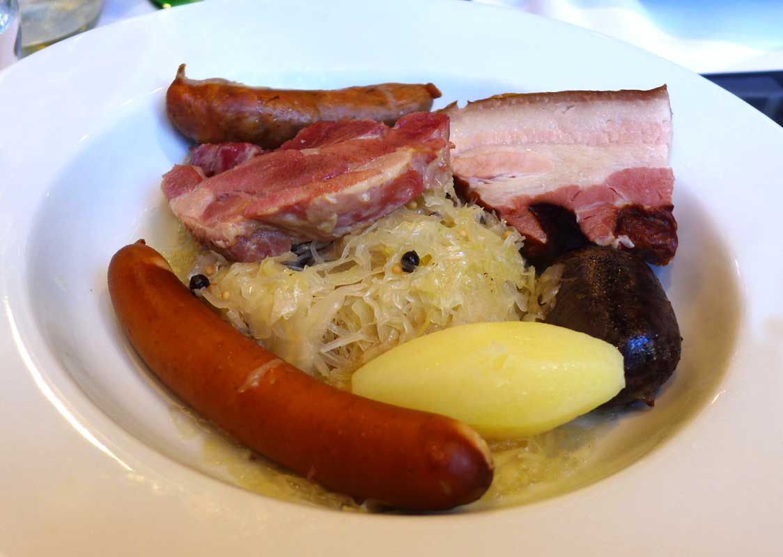 Restaurant L’ALSACE, choucroute 